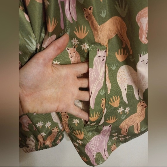 Elusive Rain Makes Green Pastures Raincoat from Highway Princess, Medium/Large - Picture 4 of 6